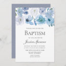 Search for blue and grey christening invitations Flowers