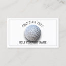 Search for golf instructor business cards Player
