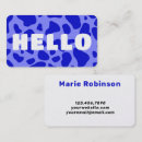 Search for cow print business cards For her