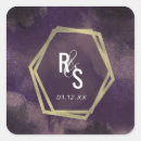 Search for purple and gold wedding stickers Violet