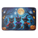 Search for halloween bath mats Black cat