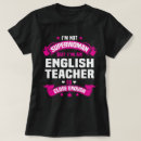 Search for english teacher tshirts Profession