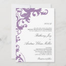 Search for lilac damask invitations Purple