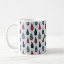 Search for rain drops mugs Red