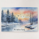 Search for snow scene puzzles Landscape
