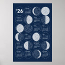 Search for moon calendar posters Yearly