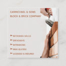 Search for bricklayer business cards Handyman