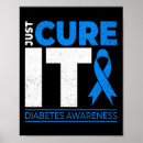 Search for diabetes ribbon posters Awareness