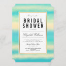 Search for teal and gold bridal shower invitations Watercolor