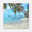 Search for save the date beach magnets Palm trees