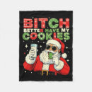 Search for cookie blankets Santa