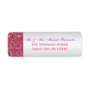 Search for glitter snowflake return address labels Silver
