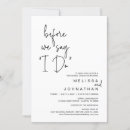 Search for before they say i do invitations Black and white