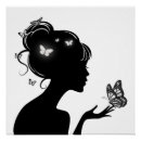 Search for butterfly silhouette art Black and white