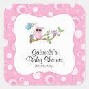 Search for pink owl baby shower stickers Owls