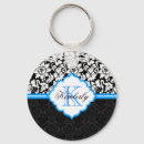 Search for blue damask key rings Floral