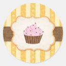 Search for vintage cupcake stickers Beige