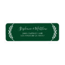 Search for teal green return address labels Botanical