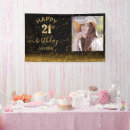 Search for 21st birthday black gold party decor Stylish