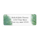 Search for bird feather return address labels Peacock