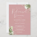 Search for rose rehearsal dinner invitations Modern