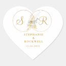 Search for gold script monogram wedding stickers Floral