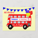 Search for london birthday invitations Double decker bus