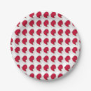Search for santa claus paper plates Red and white