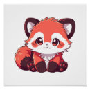 Search for panda lovers posters Cute red panda