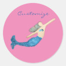 Search for mermaid swimming stickers Ocean