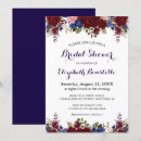 Search for marsala navy bridal shower invitations Rustic