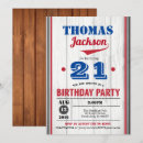 Search for rustic 21st birthday invitations Blue