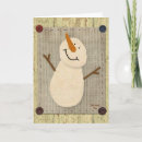 Search for primitive snowman christmas cards Winter
