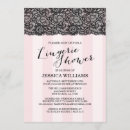 Search for pink black lingerie party invitations Trendy