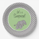 Search for gender neutral baby shower plates Elephant