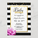 Search for pink and black baby shower invitations Gold