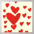 Search for floating hearts posters Red