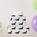 Search for black and tan wrapping paper Doxie