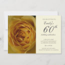 Search for yellow rose birthday invitations Floral