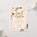 Search for geometric sweet 16 invitations Gold foil