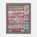 Search for granddaughter blankets Fleece
