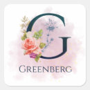 Search for monogram letter g stickers Floral