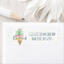 Search for ice cream return address labels Party