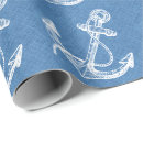 Search for nautical anchor wrapping paper White