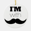 Search for mustache christmas tree decorations Cute