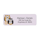 Search for owls return address labels Cartoon