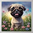 Search for pug posters Floral
