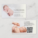 Search for newborn baby business cards Professional photographer