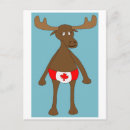 Search for canada cartoon postcards Moose