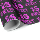 Search for sweet 16 wrapping paper Cute
